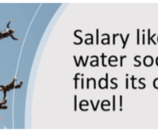 Salary Like Water Soon Finds Its Own Productivity Level!