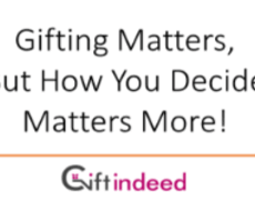 Gifting Matters, But How You Decide Matters More!