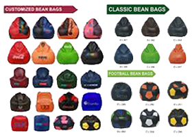 Bean bags, neck pillows & eye masks