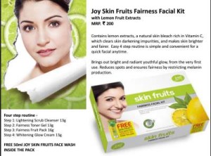 Joy Skin Fruits Fairness Facial Kit with Lemon Fruit