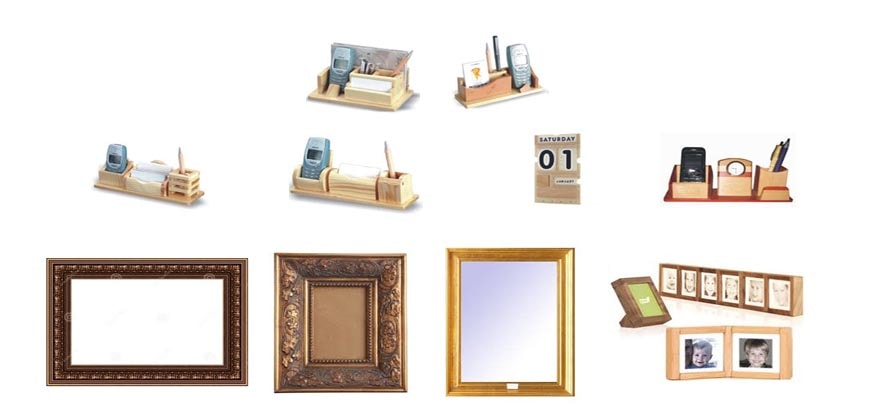 Wooden Table Tops and Photo Frames